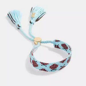 Coach Ladybug Beaded Friendship Bracelet Bohemian NWT